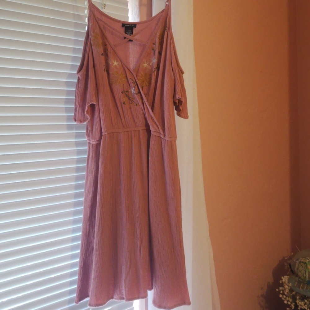 Cute, short pink dress